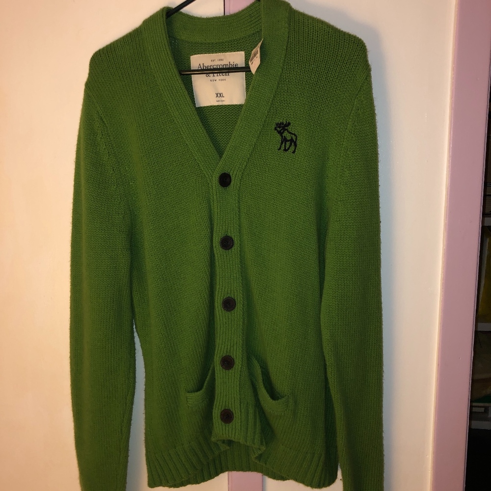 Abercrombie and Fitch Mens Cardigan Size XXL NEW